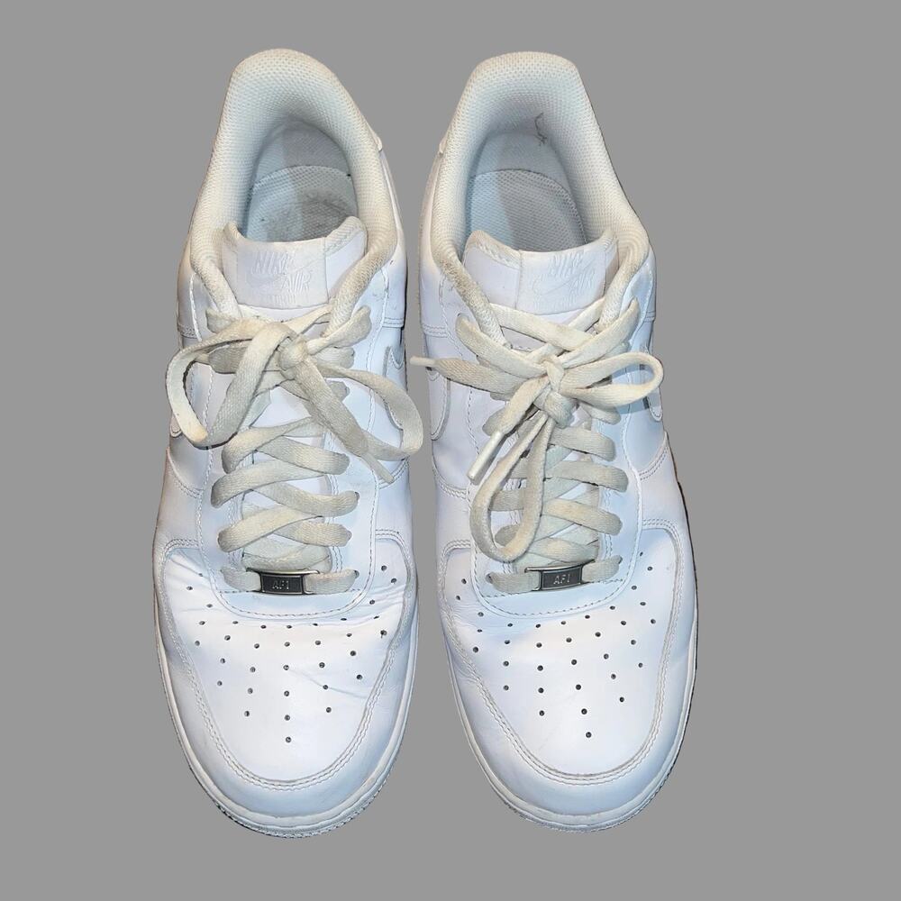 Nike Air Force 1 Low '07 Men's Size 12 White Leather Classic Sneakers